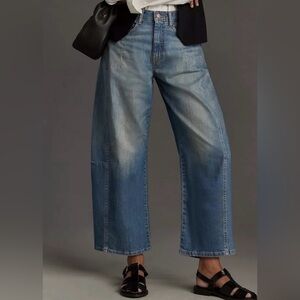Pilcro/Anthropologie The Kenna Barrel Jeans in Denim Medium Size 25. NWT